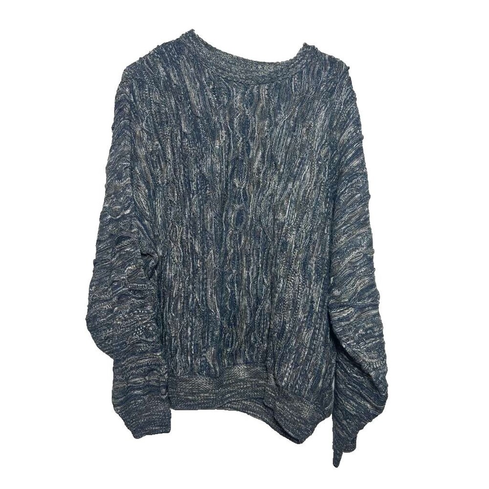 Idea Uomo Cable Knit Sweater Men XL Cotton Blend Crewneck Pullover